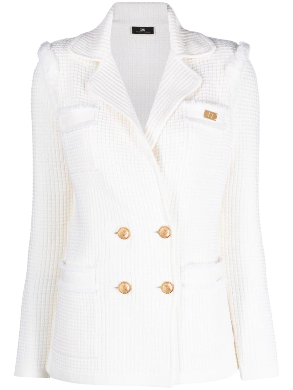 Elisabetta Franchi Blazer met dubbele rij knopen