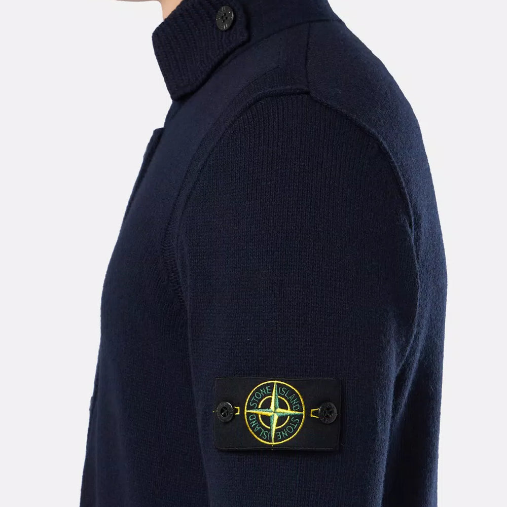 
                  
                    STONE ISLAND - LAMBSWOOL Vest met volledige ritssluiting en knopen
                  
                