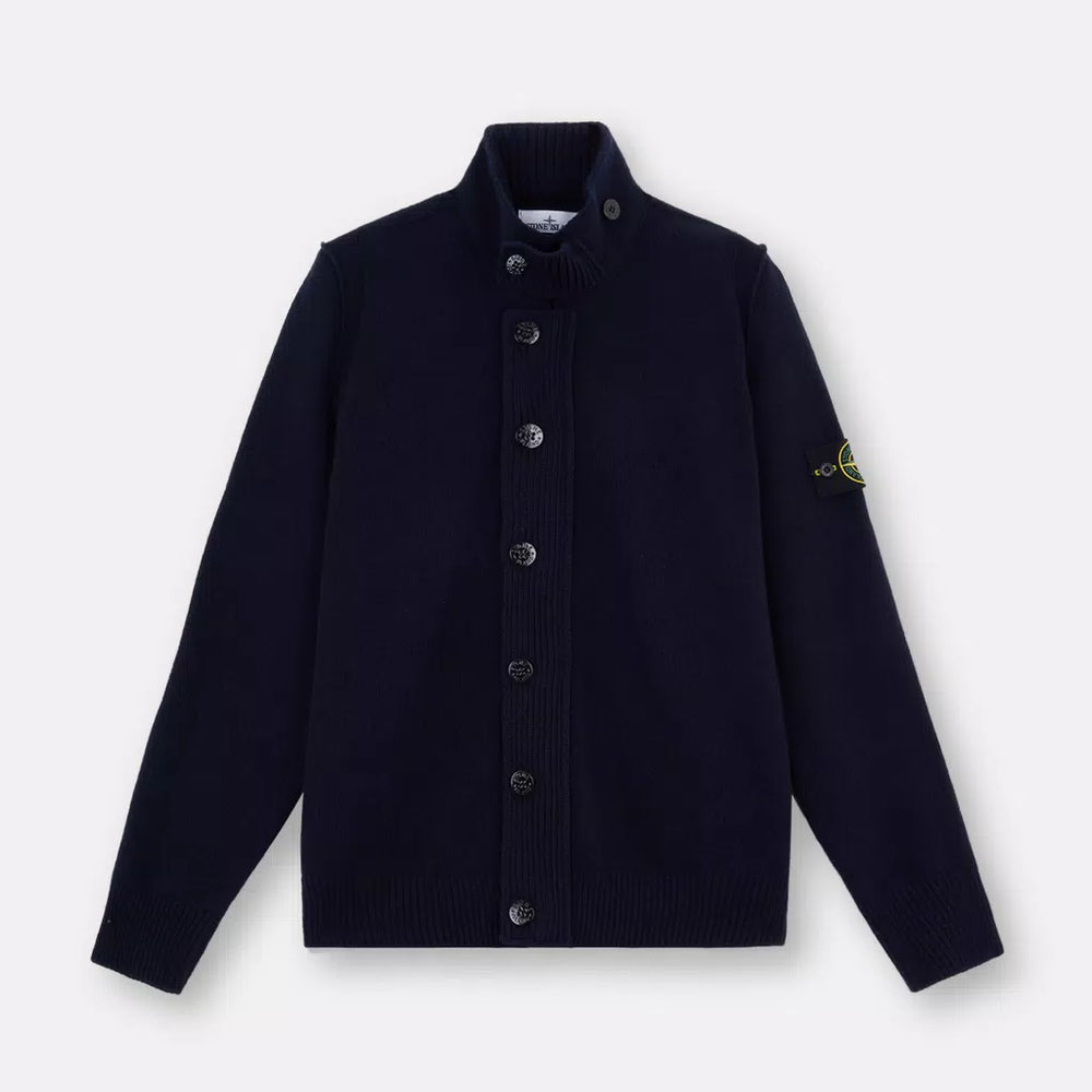 
                  
                    STONE ISLAND - LAMBSWOOL Vest met volledige ritssluiting en knopen
                  
                