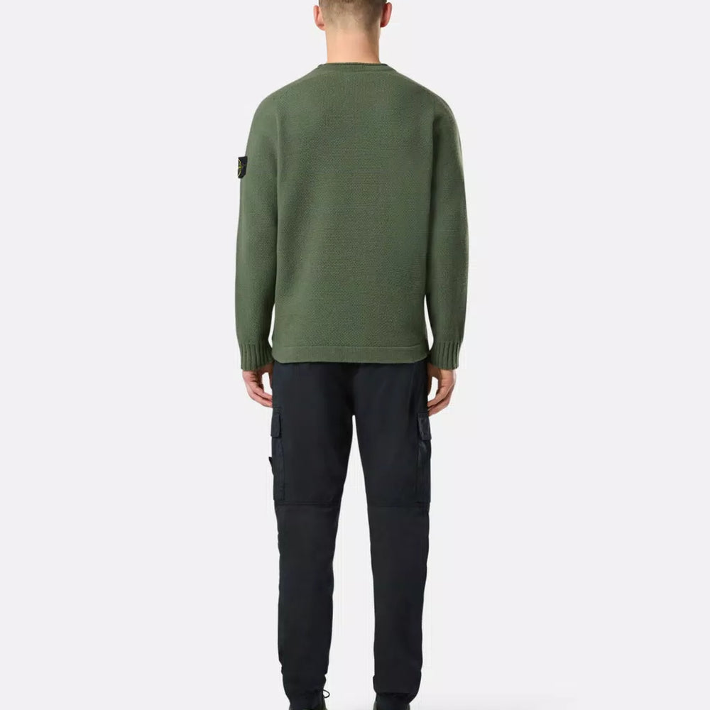 
                  
                    STONE ISLAND - Sweater met ronde hals en geribde details
                  
                