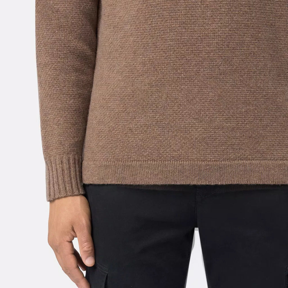 
                  
                    Stone Island - LAMBSWOOL Ronde hals trui met geribde details
                  
                