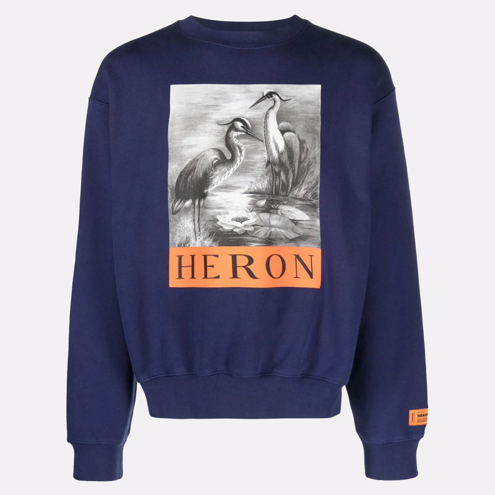 HERON PRESTON - HOODIE BLAUW