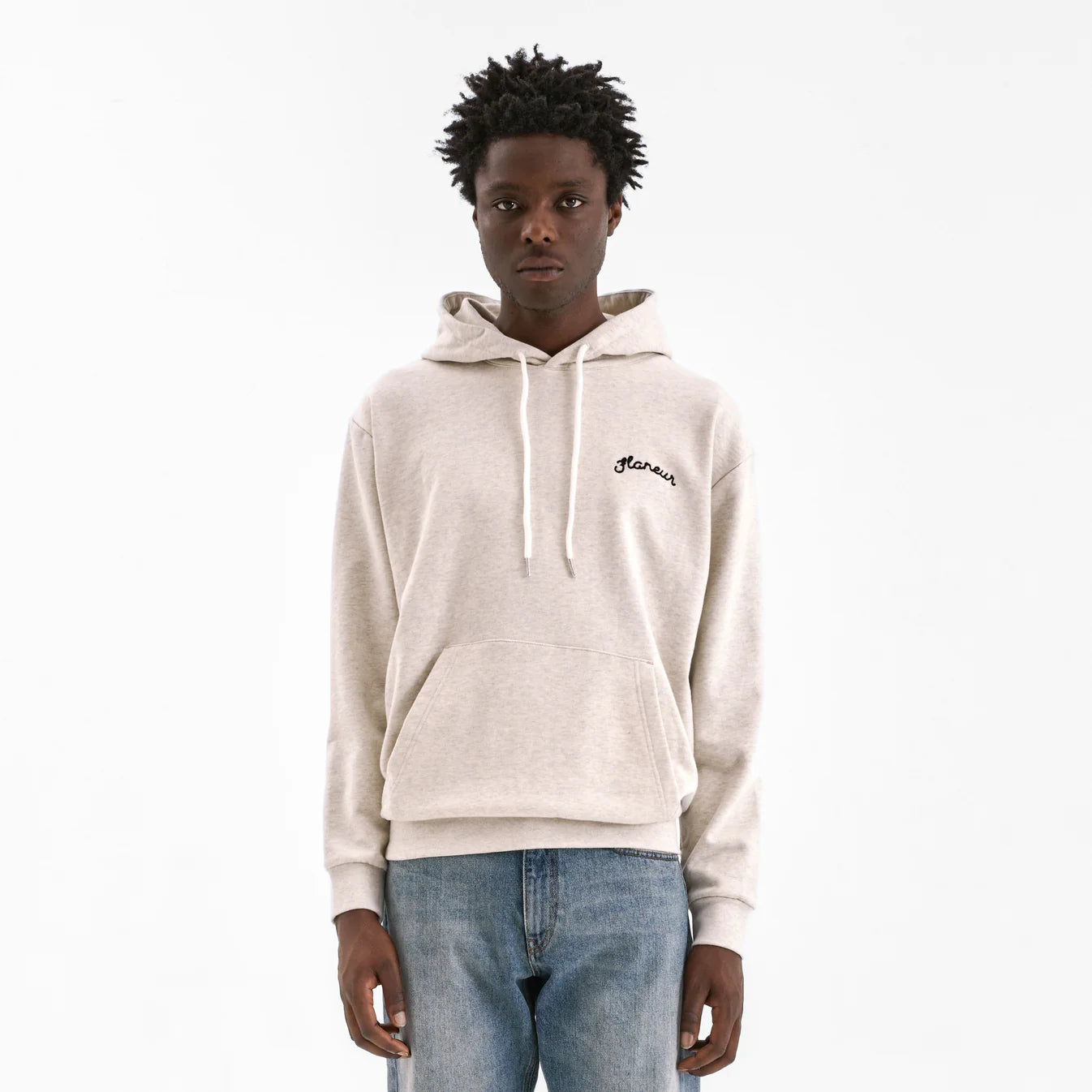 FLANEUR - Signature Hoodie Heather Cool Grijs